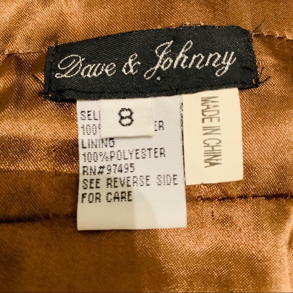 Dave & Johnny Animal Print Heavily Beaded Size 8 - Picture 7 of 8